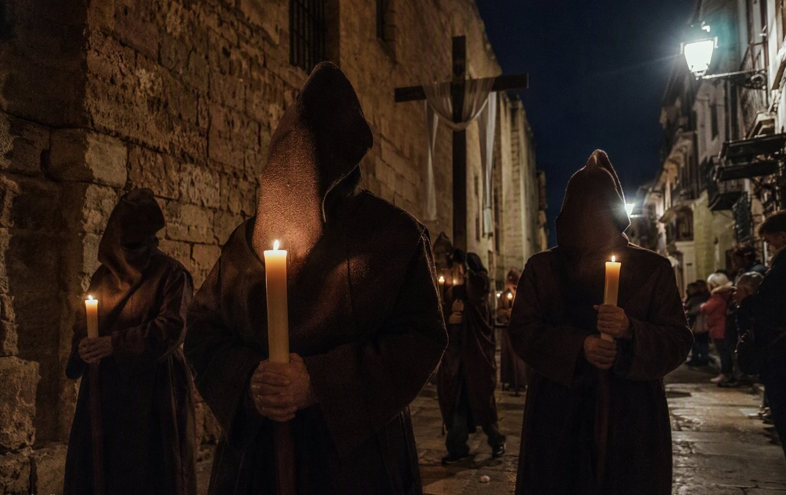 Candlelit Holy Week procession in Zamora